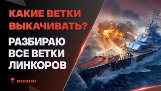 КАКИЕ ЛИНКОРЫ КАЧАТЬ В 2024? ● ОБЗОР ВСЕХ ВЕТОК