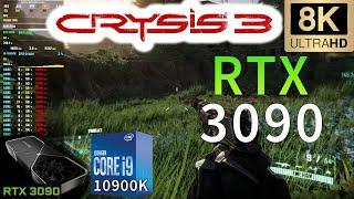 Crysis 3 8K | RTX 3090 | i9 10900K 5.2GHz | Very High Settings