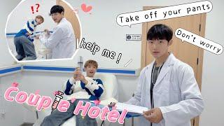 My Boyfriend Took Me To A Hospital-themed Love Hotel... To Check My Body? ! Cute Gay Couple