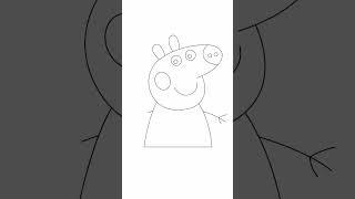 Drawing Peppa Pig #shorts