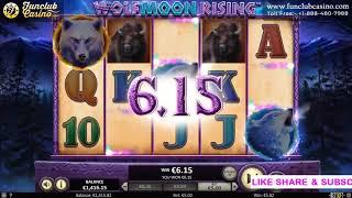 FUNCLUB CASINO Presents WOLF MOON RISING Game play trailer....