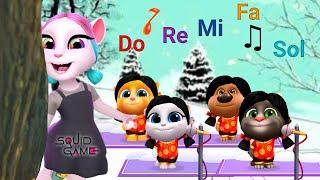 My Talking Angela 2 But Tom and Friends Squid Game Do Re Mi Fa Sol La La La