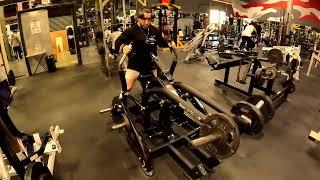 JAVIER "WINGS" GETS HUGE WIDE BACK DOING ROW MACHINE UNITED JACKED NATION