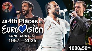 All 4th Places in Eurovision Song Contest (1957-2025)