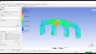 Ansys 2021 R2 | Fluid Flow (Fluent) | simulation test, average velocity output.