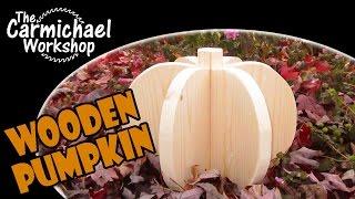 Make a Wooden Halloween Pumpkin - Woodworking Project