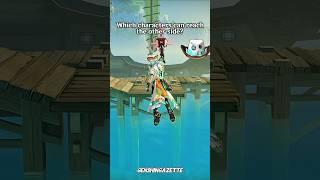Which characters can reach the other side in Genshin Impact? #genshinimpact #genshin #shorts
