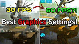 Best Graphics Settings For NO LAG in Ark : Ultimate Mobile Edition (Ark Revamp)