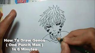 How To Draw Anime / Manga Genos ( One Punch Man )