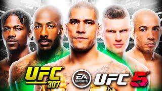 I Created The BRUTAL UFC 307 Card In UFC 5 