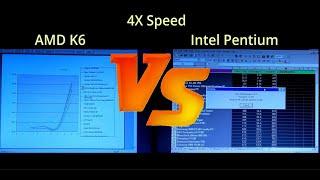 AMD K6 @ 100MHz vs Intel Pentium 100MHz. Socket 7 & Socket 3 100MHz (ish) x86 CPU challenge.