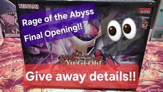 Rage of the Abyss mini box opening! Plus Giveaway details!!! #yugioh #giveaway #rageoftheabyss