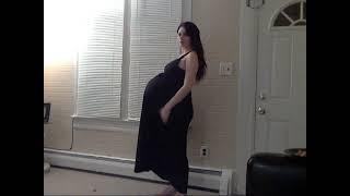 huge pregnant belly twins