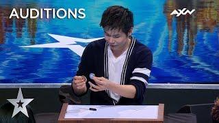 Magician Eric Chien MAKES COIN PHYSICALLY DISAPPEAR! | Asia's Got Talent 2019 on AXN Asia