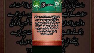 Hadees Shareef | حضور پاک ایک رات جاگے تو فرمایا  | Hadees in Urdu | Hadees | Hadees e kisa in Urdu