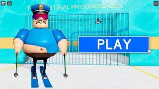 SKIER BARRY'S! Update Escape Prison Run #roblox (#obby)