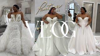 PLUS SIZE WEDDING DRESS Shopping at @PantoraBridal in NEW YORK! --I'M SO TORN!! *Trying on Dresses!*