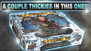 A COUPLE THICKIES IN THIS ONE!!- 23/24 Upper Deck Artifacts Hobby Box - Hockey Card Break