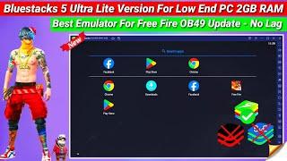 Bluestacks 5 Lite - Best Emulator For Free Fire Low End PC | 2025 New Emulator For PC | Free Fire