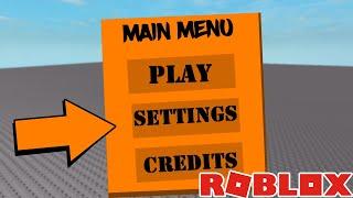 How to create a MAIN MENU | Roblox Studio