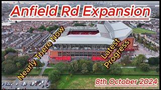 Anfield Road Expansion - Liverpool FC - 8th October 2024 - latest progress #lfc #djidrone