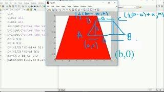 Plot Trapezium of different height and side length in matlab