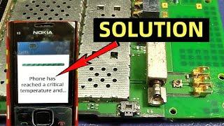 Nokia x2-00 turns off the due to overheating  / Nokia x2-00 выключается из за перегрева