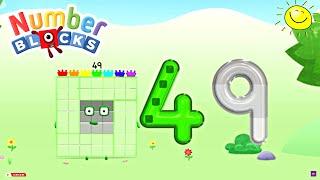 Numberblocks World App | Meet Numberblocks Forty-Nine | Number 49 | Learn Tracing | Educational Game