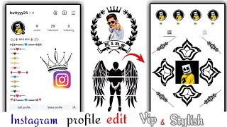 Instagram profile edit vip | Vip bio stylish featured photo ||InstagramprofileeditvipAndStylish2024