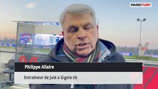 Philippe Allaire, entraîneur de Just a Gigolo (1er le 11/12 à Vincennes) R1C6