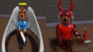 Angel Officer Doggy vs Evil Doggy Jumpscare - Roblox Piggy RP