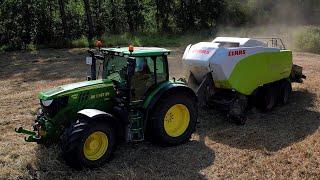 Hooi persen | Pressing Hay | John Deere | Claas |  Quadrant | Heu Pressen | Grasseizoen 2024