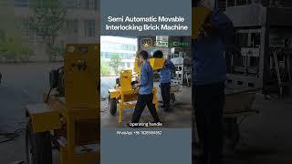 Semi Automatic Interlocking Soil Brick Machine M7MI#interlockingbricks