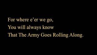 The Army Goes Rolling Along- Lyrics