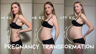 PREGNANCY TRANSFORMATION | 4-41 | мой ВЕС | беременность ПО НЕДЕЛЯМ