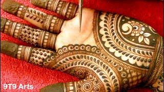 Very stylish mehandi ka design | Easy bridal mehendi | Simple bharwa mehndi design #karwachauth