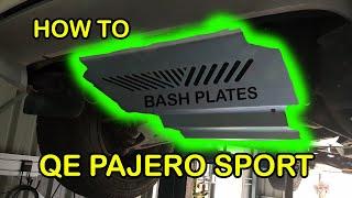 Boo's Bash Plates install on Pajero Sport QE