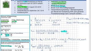 IM BWH 7 Mai 2021 A7  Variable, Fixkosten & Break even Menge