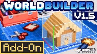 WORLD BUILDER 1.5 ADDON: The BEST World Edit Tool for Minecraft Bedrock Edition