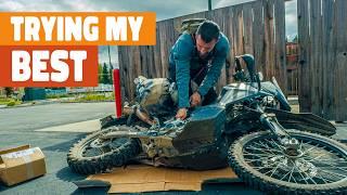ATTEMPTING to FIX my Motorcycle in an Alaskan Parking Lot...  | S1E29