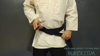 Как завязывать пояс для Айкидо. How tie belt for aikido.