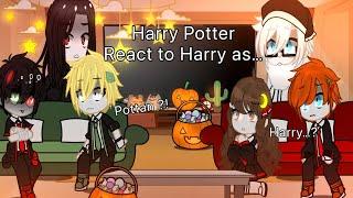 Harry Potter characters react to Harry past as…?!.||Gachaclup || HP react || simp harry