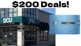 6.17% APY high yield savings $200 Easy Deals $100 DCU Credit Union & $100 Discover IT Credit Card