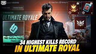 First Gameplay On New Ultimate Royale  34 Highest Kills Record | Hardcore  | MK Gaming