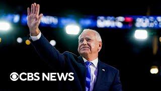 Tim Walz addresses Democratic National Convention | full video