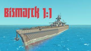 KMS "Bismarck" 1:1 - трейлер - Scrap Mechanic