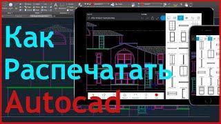 Как распечатать чертёж в автокаде (Autocad)