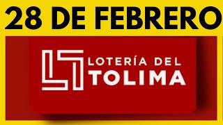 Resultado Loteria del TOLIMA LUNES 28 de FEBRERO de 2022 (Número Ganador) 