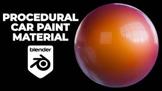 Car paint material in Blender