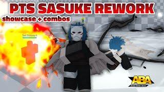 [ABA UPDATE] PTS SASUKE REWORK SHOWCASE + COMBOS (ACTUALLY BROKEN)